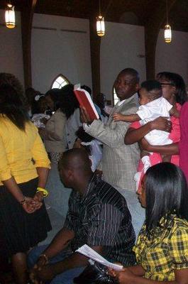 Haitian worshipping community
